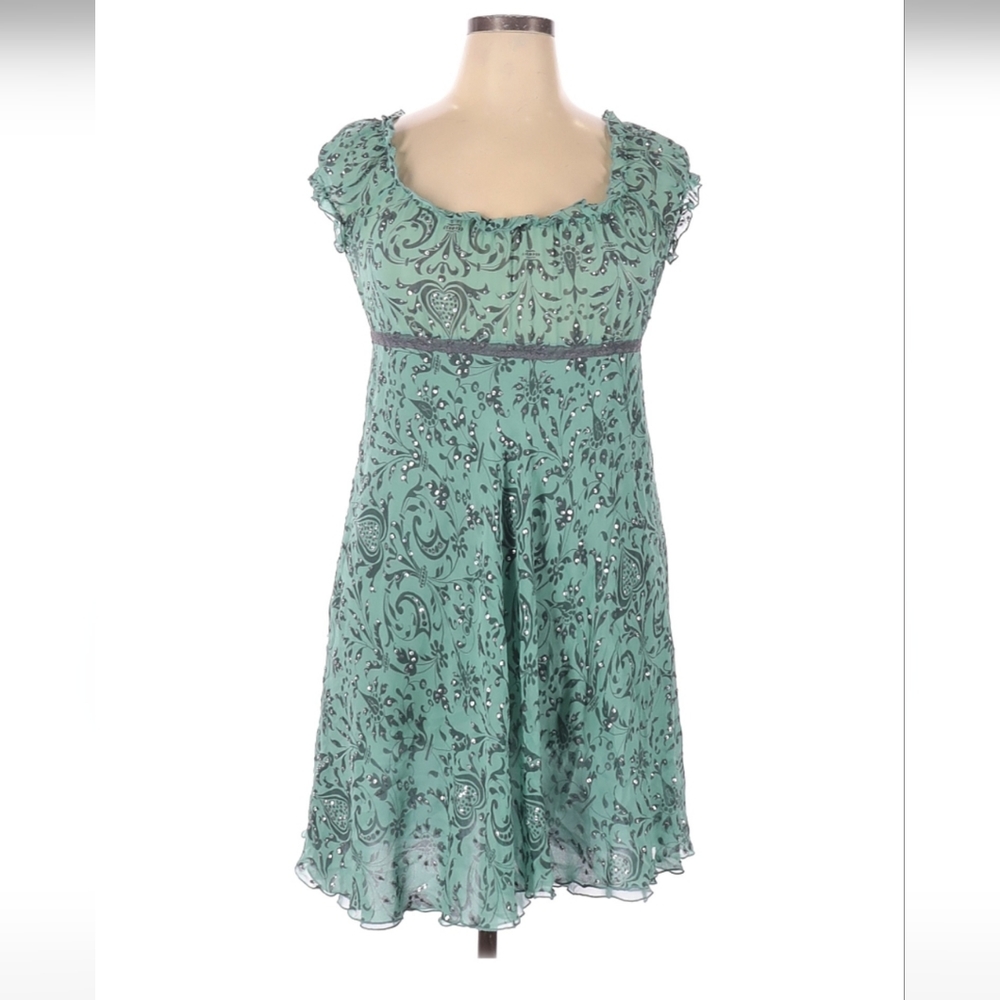 Beautiful Alannah Hill green silk dress
